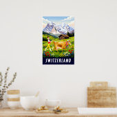 Zwitserland Reisposter Poster (Keuken)