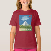 Zwitserland Reisposter T-shirt (Voorkant)