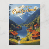  Zwitserland reizen Briefkaart (Voorkant)