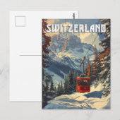 Zwitserland reizen Briefkaart (Voorkant / Achterkant)