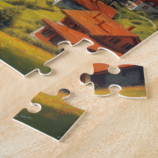  Zwitserland reizen Legpuzzel (Zijkant)