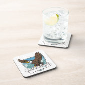 Zwitserland Reizen Logo Bier Onderzetter (Rechterzijde)