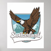 Zwitserland Reizen Logo Poster (Voorkant)