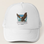 Zwitserland Reizen Logo Trucker Pet (Voorkant)