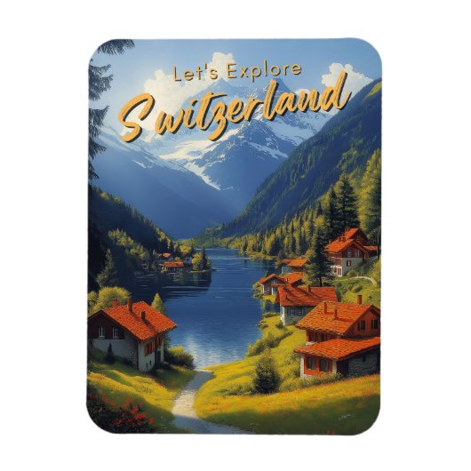 Zwitserland reizen Magneet (Verticaal)
