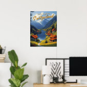  Zwitserland reizen Poster (Thuiskantoor)