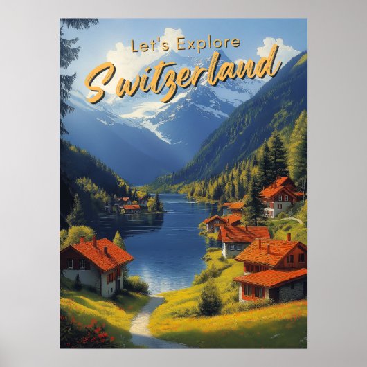  Zwitserland reizen Poster (Voorkant)