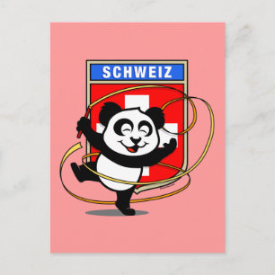 Zwitserland Rhythmic Gymnastics Panda Briefkaart