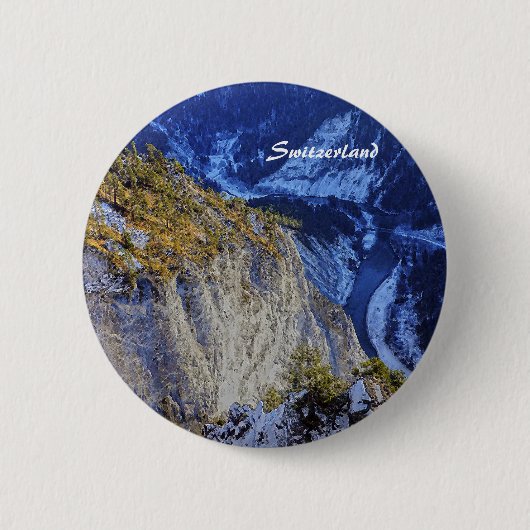 Zwitserland Ronde Button 5,7 Cm (Voorkant)