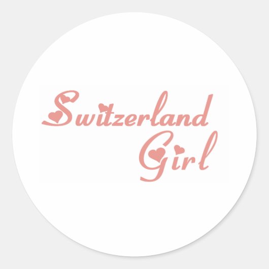 Zwitserland Ronde Sticker (Voorkant)