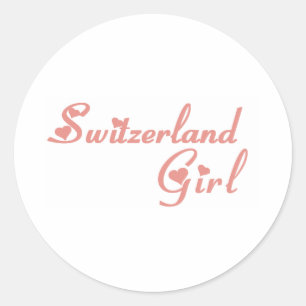 Zwitserland Ronde Sticker
