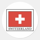 Zwitserland Ronde Sticker (Voorkant)