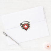 Zwitserland Ronde Sticker (Envelop)