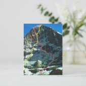 Zwitserland Routes in de Eiger Briefkaart (Staand voorkant)