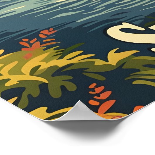 Zwitserland Rust: Lakeside Village Poster (Hoek)