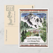  Zwitserland, Schynigge Platte, 1909 12 Briefkaart (Voorkant / Achterkant)