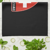 Zwitserland Shield Theedoek (Gevouwen)