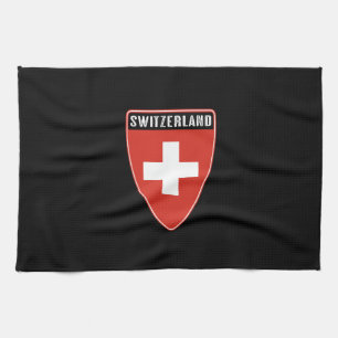 Zwitserland Shield Theedoek