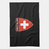 Zwitserland Shield Theedoek (Verticaal)