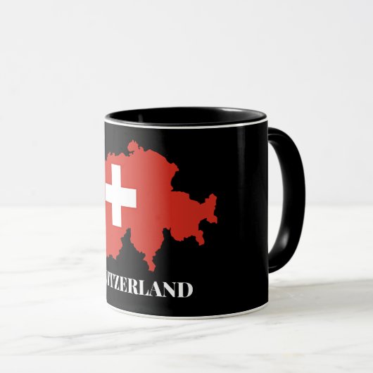 Zwitserland silhouet mok (Voorkant rechts)