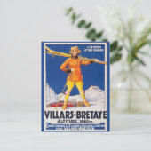  Zwitserland Ski Alpen Swiss Travel Briefkaart (Staand voorkant)