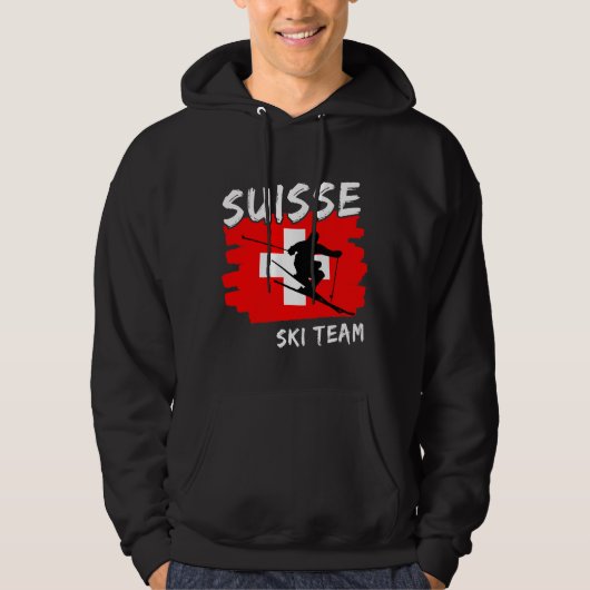 Zwitserland Ski   Hoodie (Voorkant)