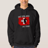 Zwitserland Ski  Hoodie (Voorkant)