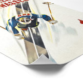Zwitserland  Ski Poster (Hoek)