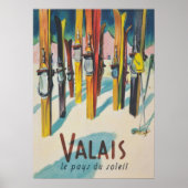 Zwitserland  Ski Poster (Voorkant)