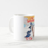 Zwitserland Ski reisposter Koffiemok (Voorkant links)