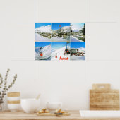 Zwitserland, skioord Andermatt winter Poster (Keuken)
