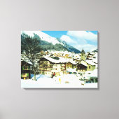  Zwitserland, skioord Morgins Canvas Afdruk (Voorkant)