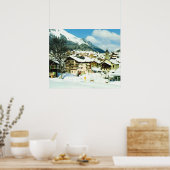 Zwitserland, skioord Morgins Poster (Keuken)