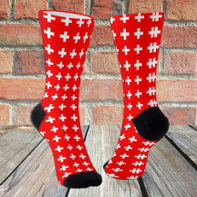 Zwitserland Socks, patriottische mode Zwitserse vl