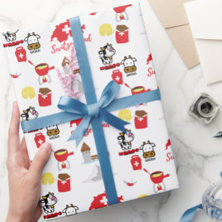 Zwitserland - Souvenir Icons Cadeaupapier