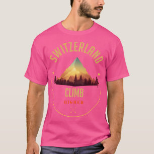 Zwitserland Souvenir Kleding - Swiss Hiking T-shirt