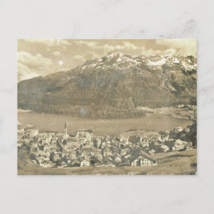  Zwitserland, St. Moritz en het meer van 1906 Briefkaart