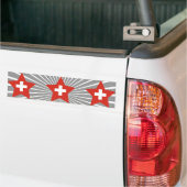 Zwitserland Star Bumpersticker (Op Truck)