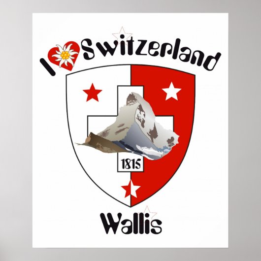 Zwitserland, Suisse, Svizzera, Svizra, Switzerland Poster (Voorkant)