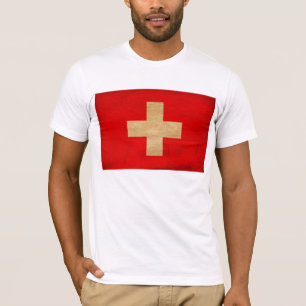 Zwitserland T-shirt vlag