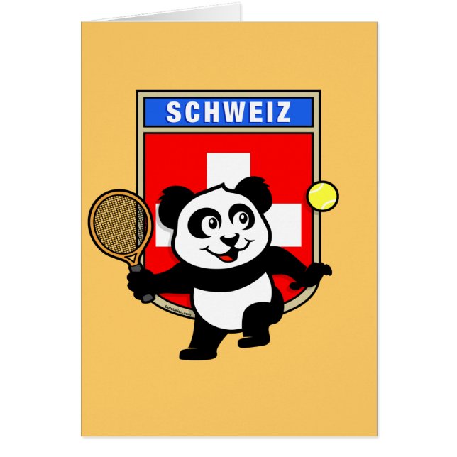 Zwitserland Tennis Panda (Voorkant)