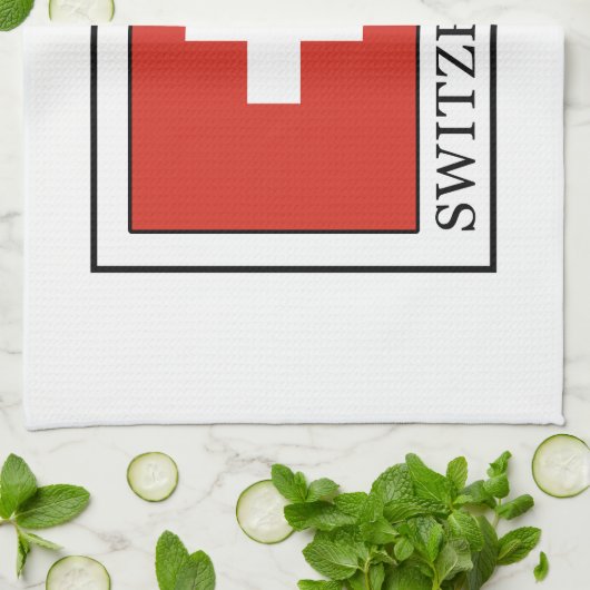 Zwitserland Theedoek (Gevouwen)