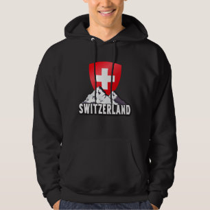 Zwitserland Thuis Helvetia Mountains Zwitsers Hoodie