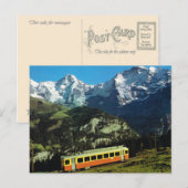 Zwitserland, Trein naar Jungfraujoch, de top van d Briefkaart (Voorkant / Achterkant)