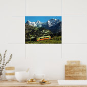 Zwitserland, Trein naar Jungfraujoch, Poster (Keuken)