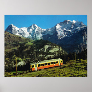 Zwitserland, Trein naar Jungfraujoch, Poster