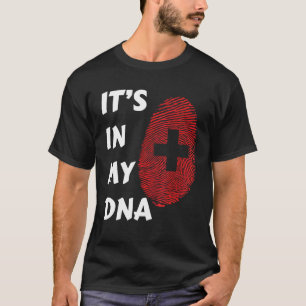 Zwitserland Trots Zwitserse Vlag Staatsvlag DNA Vl T-shirt