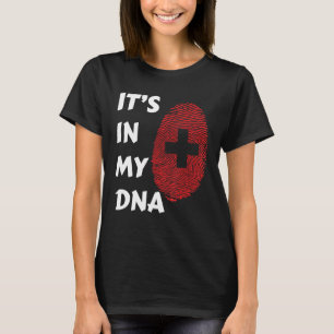 Zwitserland Trots Zwitserse Vlag Staatsvlag Dna Vl T-shirt