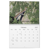 Zwitserland van geslagen sporen kalender (Feb 2027)