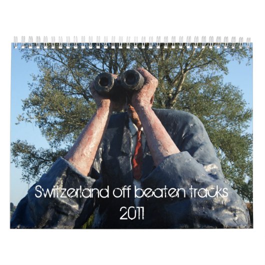 Zwitserland van geslagen sporen kalender (Hoes)